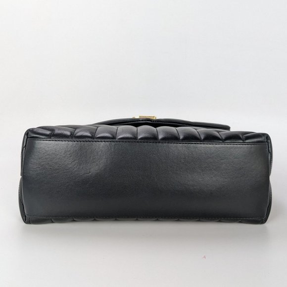 Saint Laurent Medium Loulou Shoulder Bag Black GHW - Picture 3 of 9